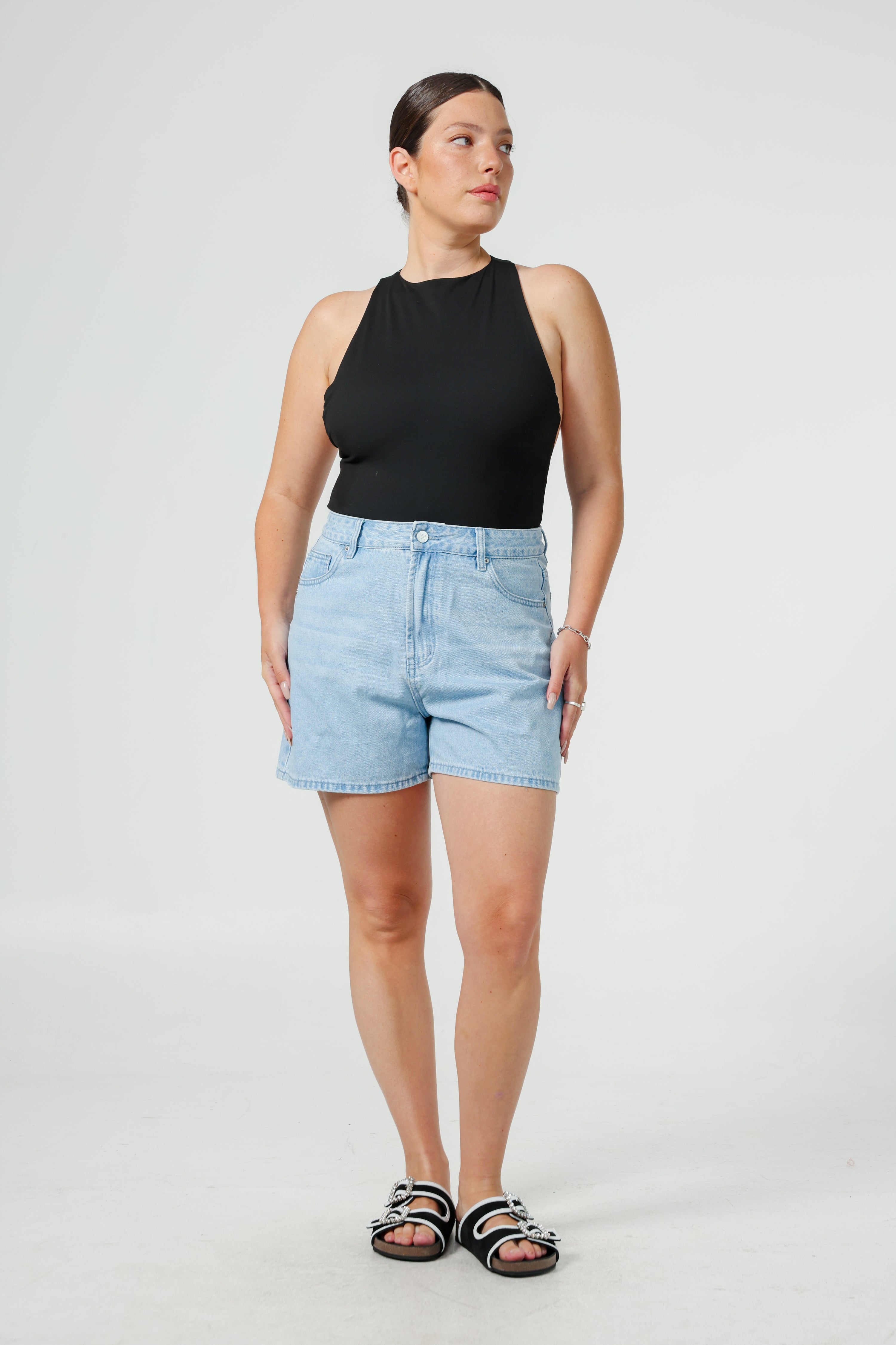 Star 609 Light Blue Denim Shorts – SEESTARZ