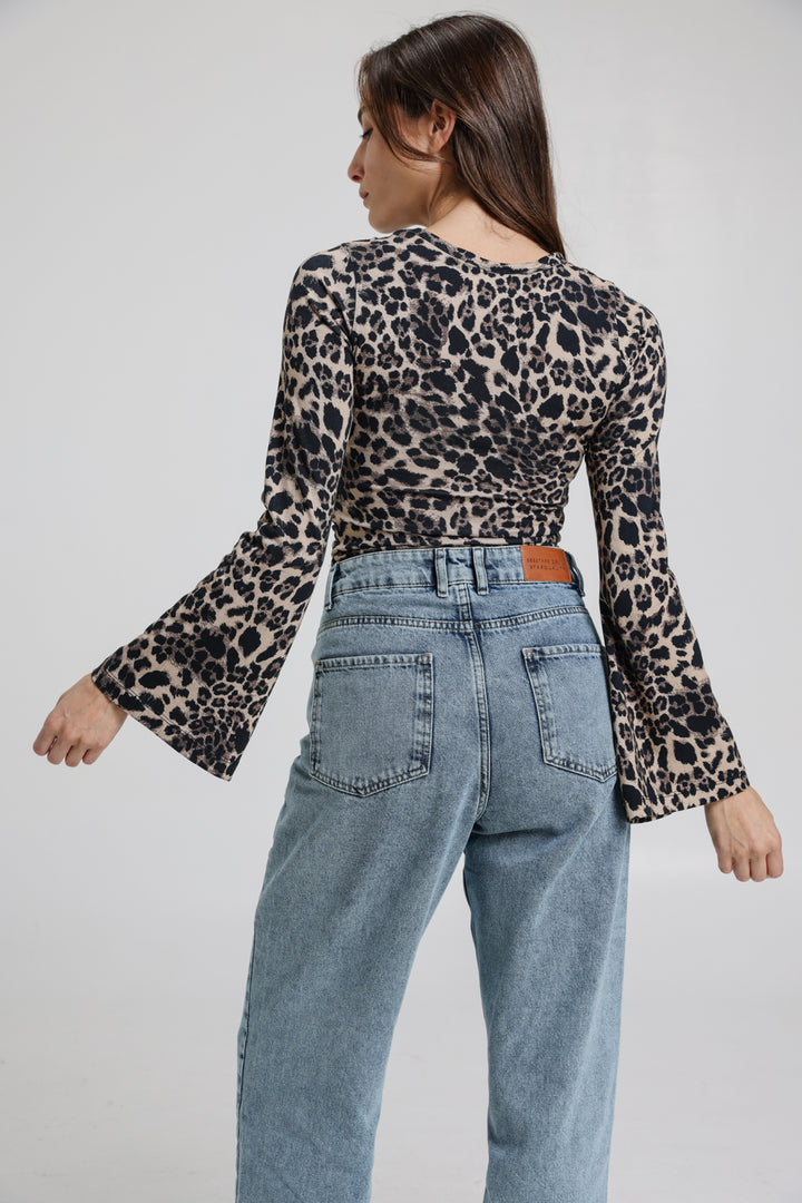 Reyna Leopard Top