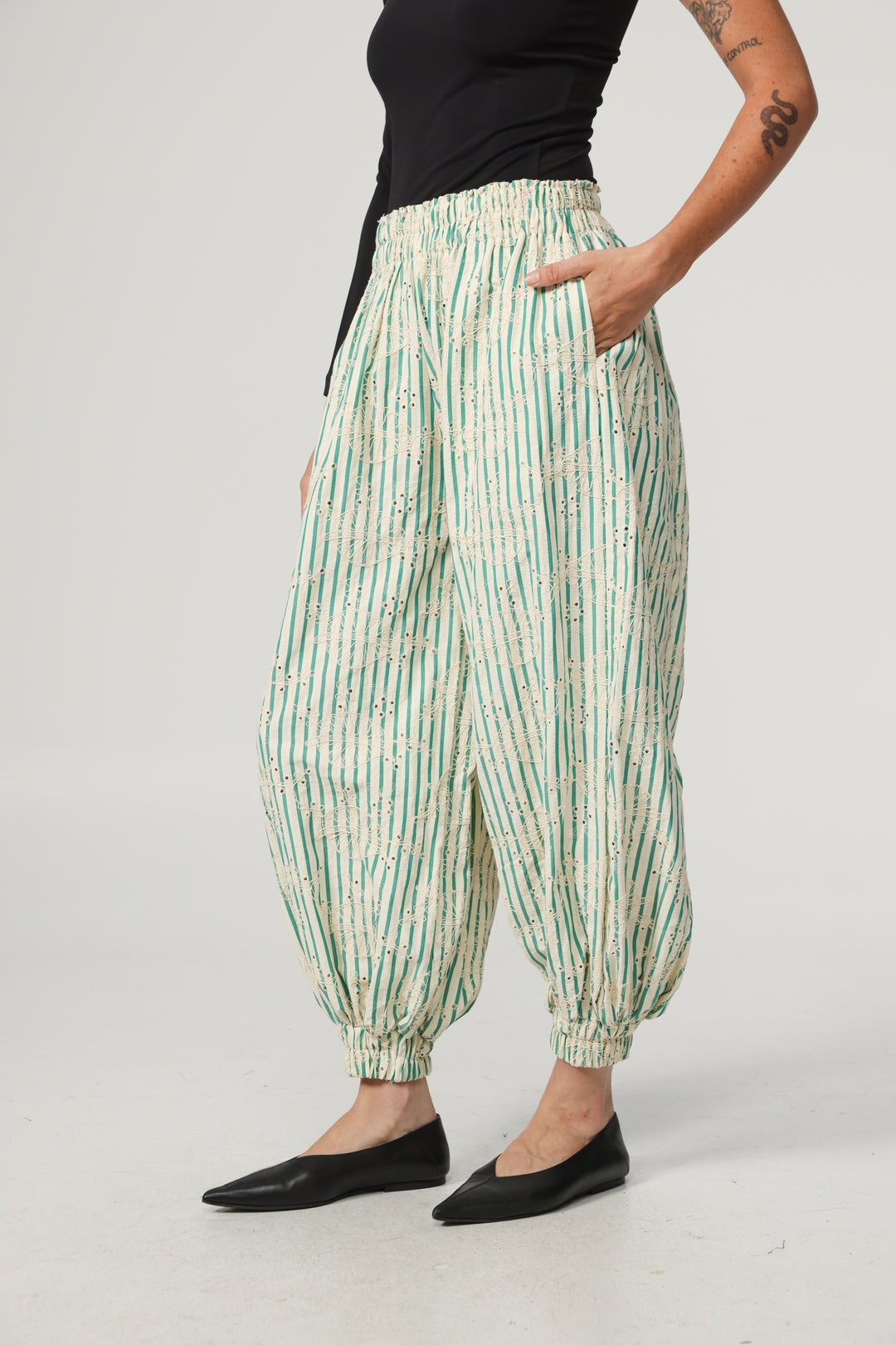 Balloon Green Stripes Bottoms