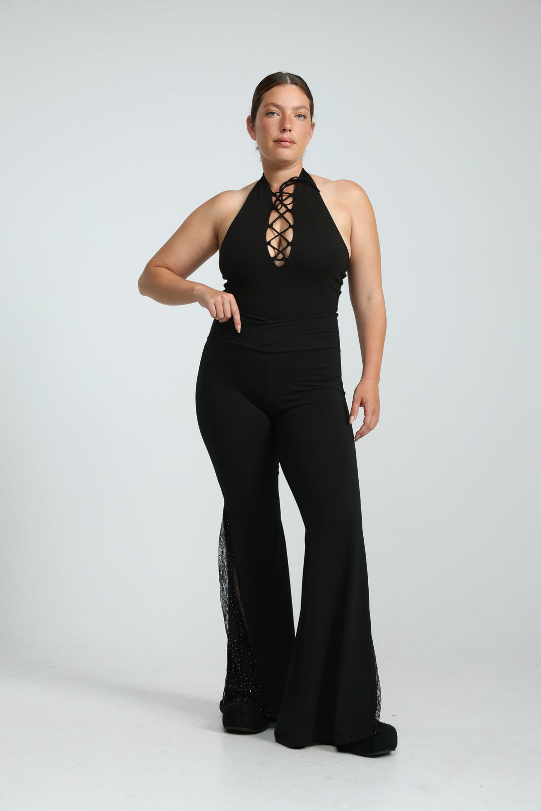 Wild Black Tank Bodysuit