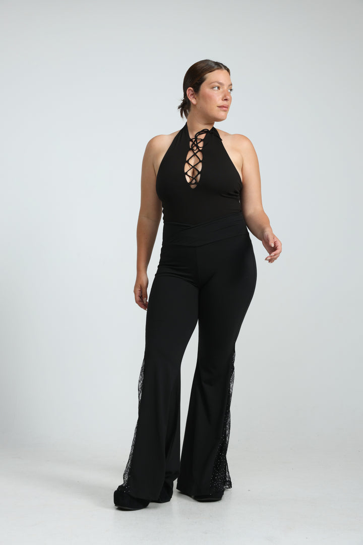 Wild Black Tank Bodysuit