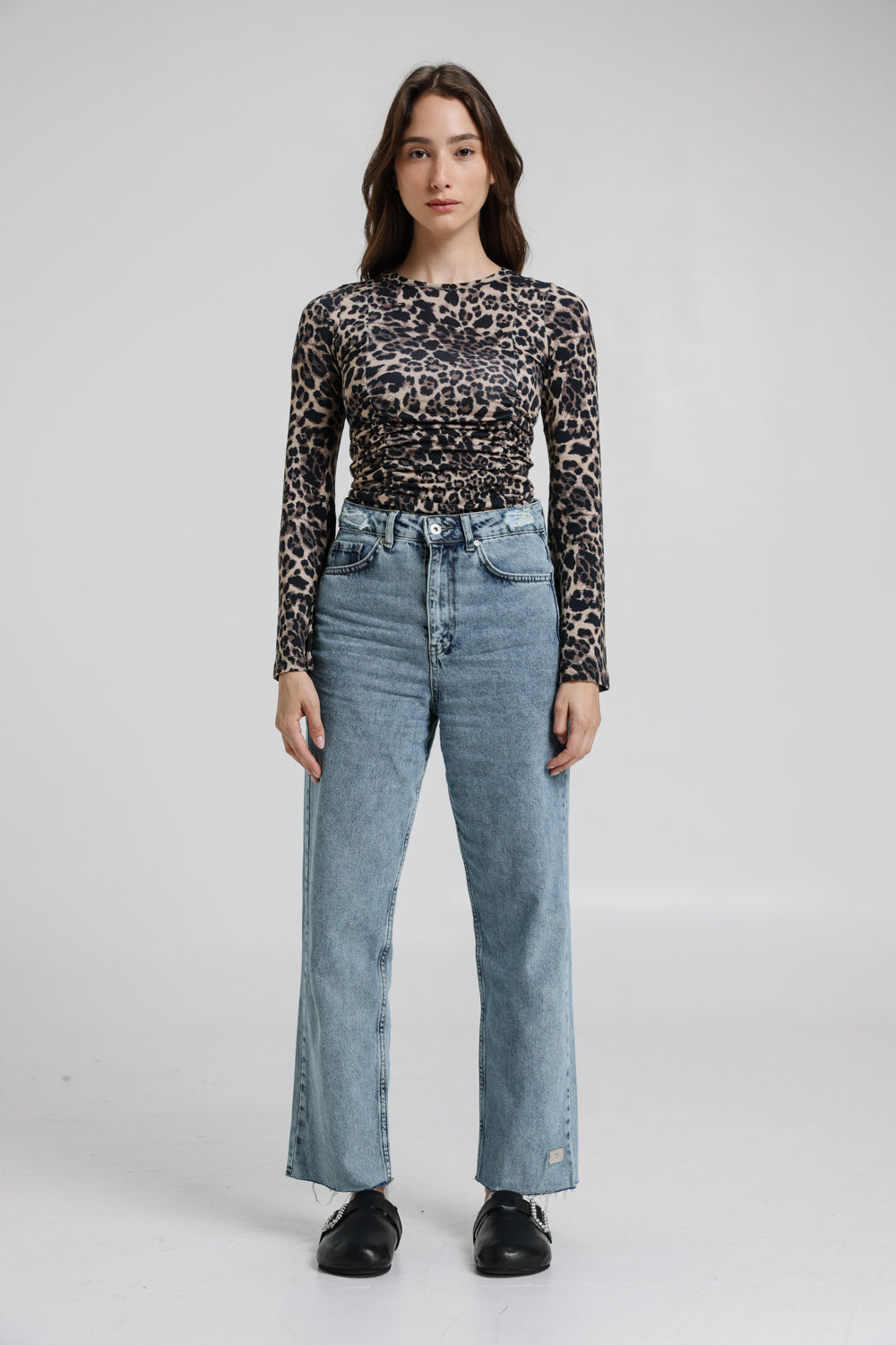 Reyna Leopard Top