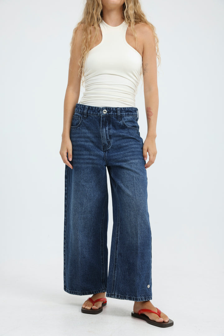 Star 418 Blue Cropped Denim