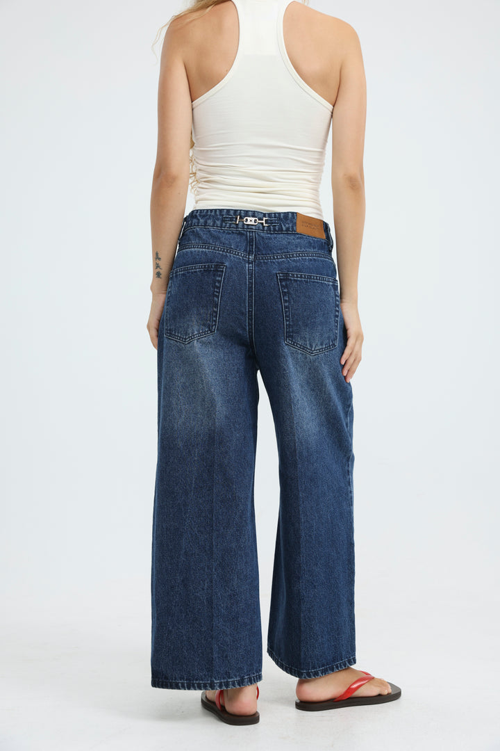 Star 418 Blue Cropped Denim