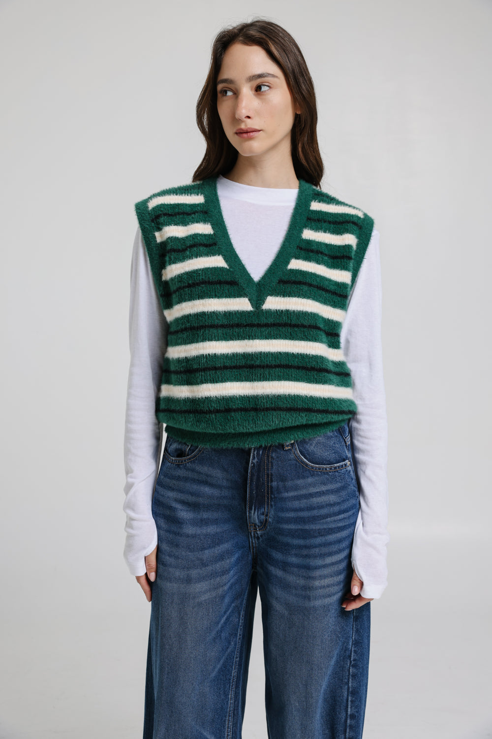 Knitted Green Vest