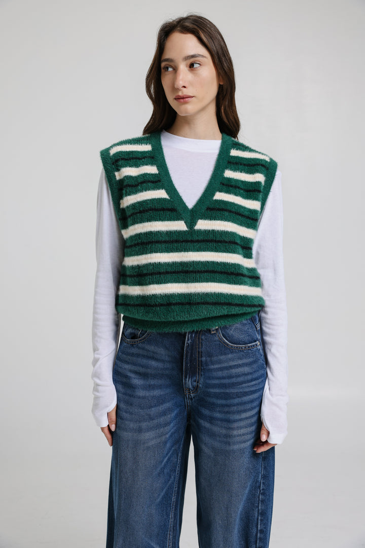 Knitted Green Vest