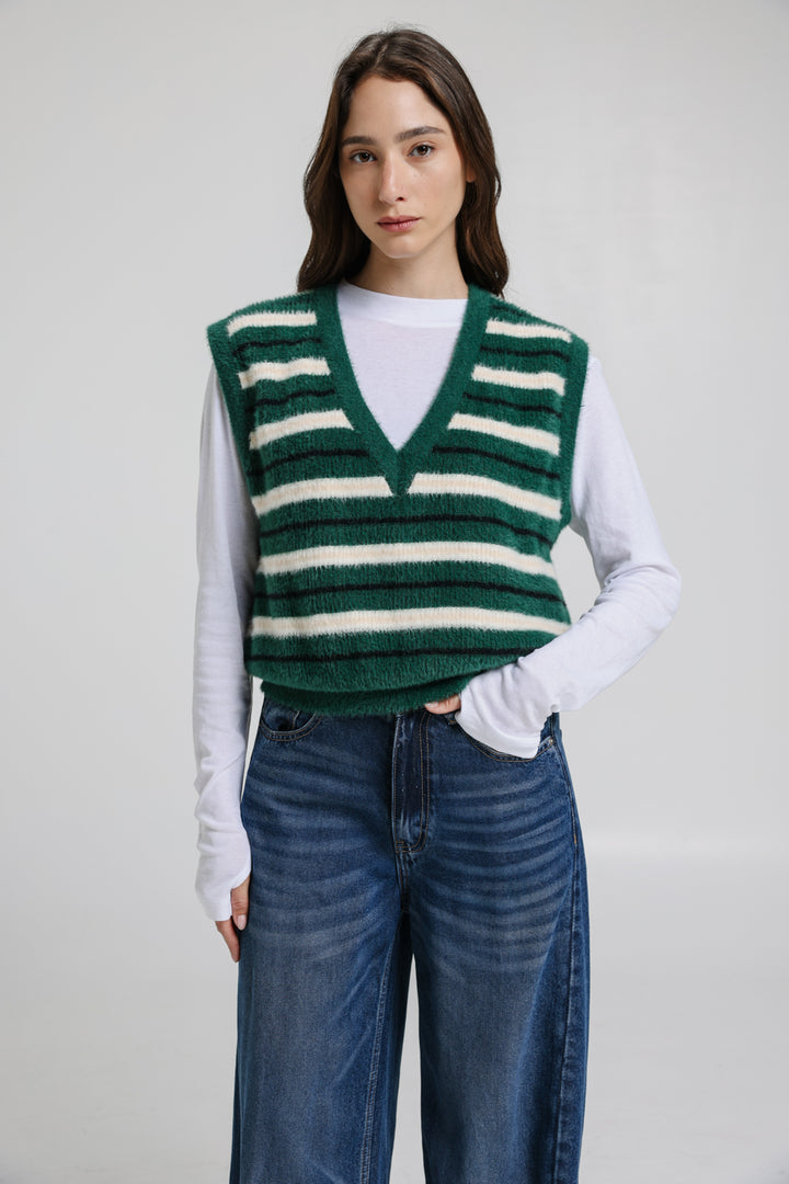 Knitted Green Vest