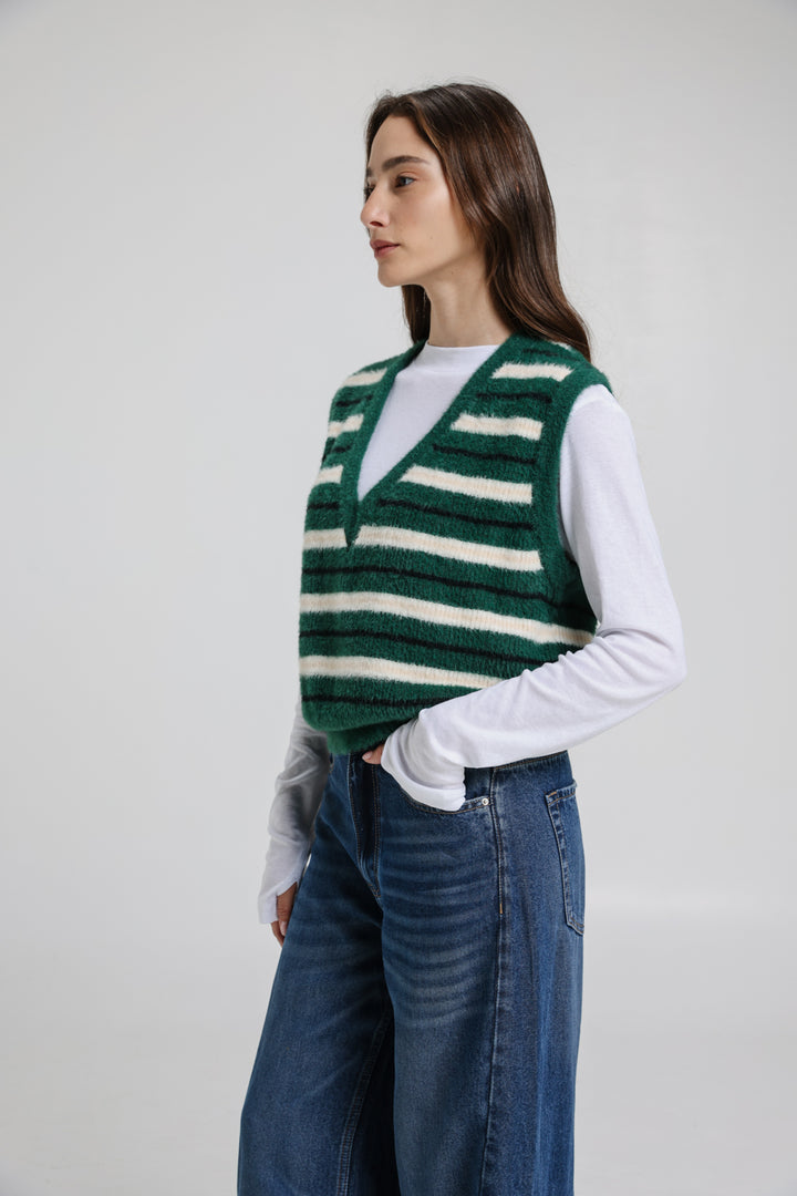 Knitted Green Vest