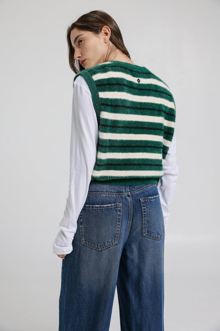 Knitted Green Vest