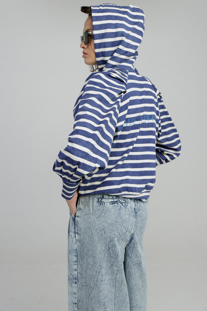 Blue Stripes Sweatshirt Sweatshirt