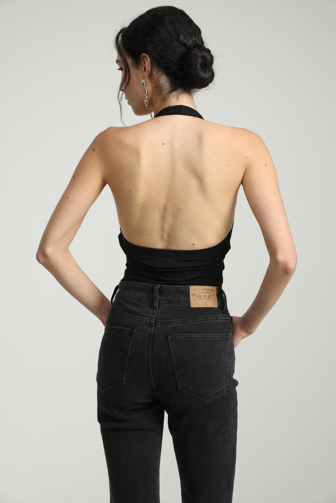 Edgy Black Bodysuit