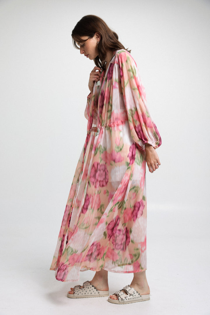 קימונו לנשים Hillside Pink Kimono ורוד