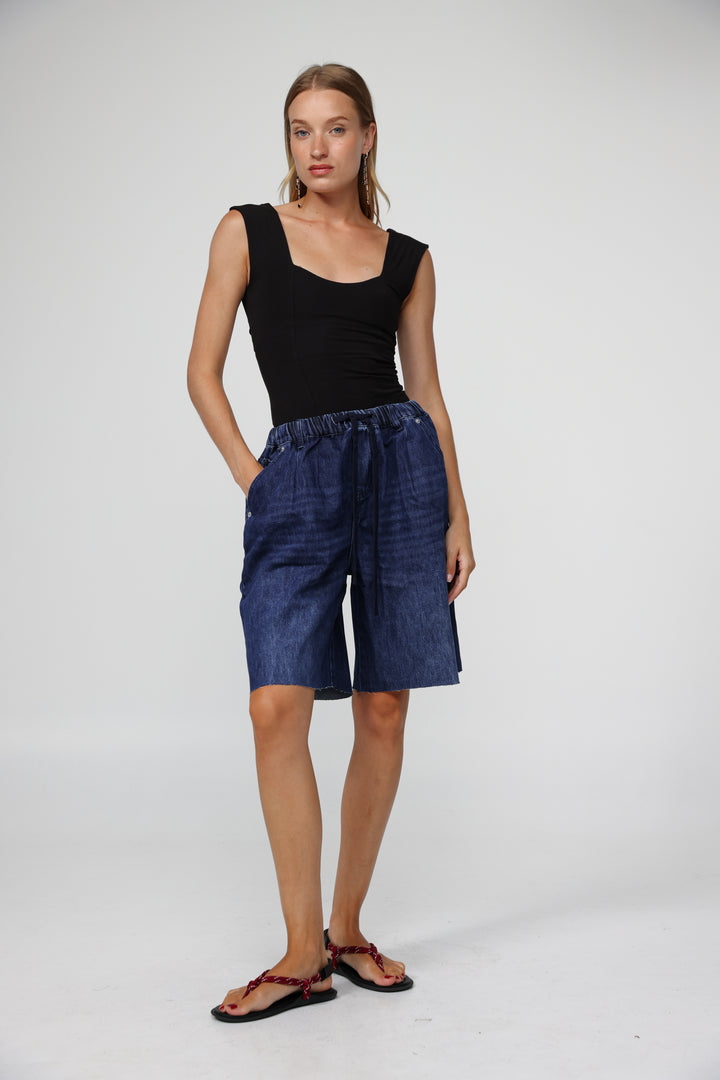 Sheinkin Blue Denim Shorts