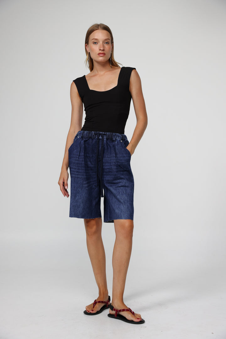 Sheinkin Blue Denim Shorts