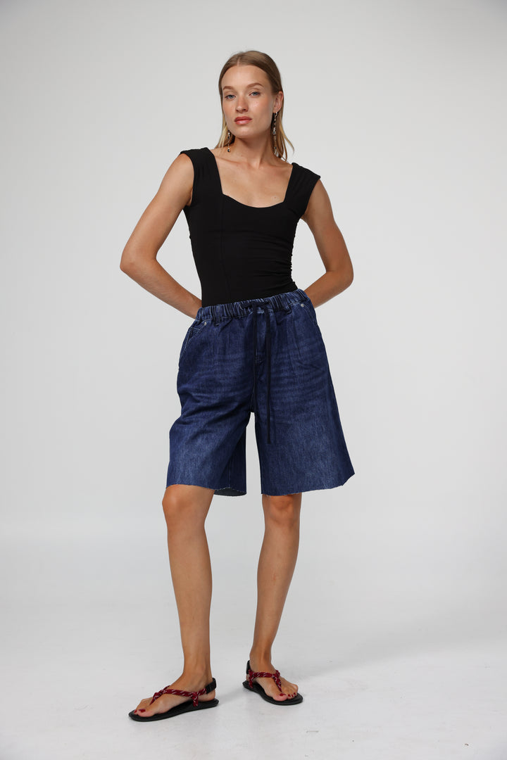 Sheinkin Blue Denim Shorts