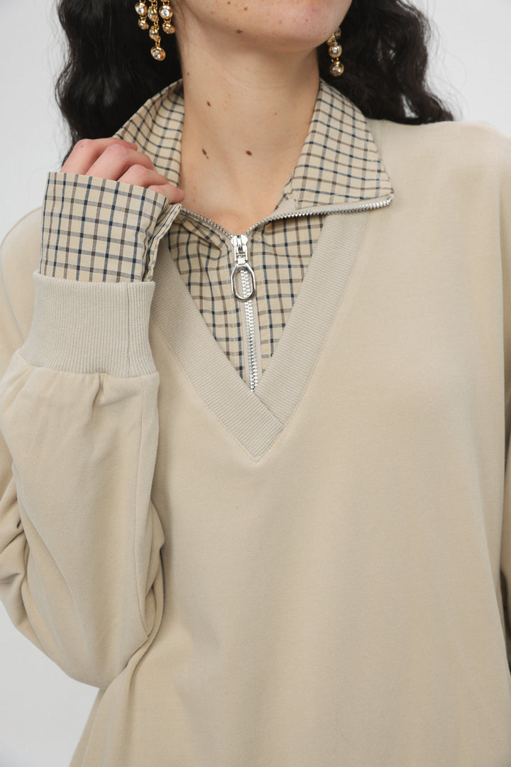Told Beige Sweater