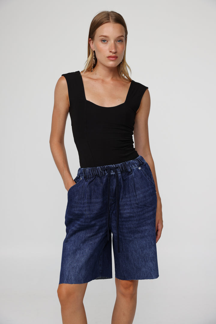 Sheinkin Blue Denim Shorts