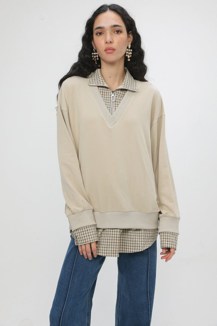 Told Beige Sweater
