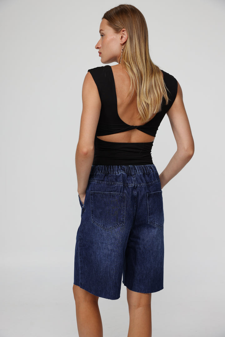 Sheinkin Blue Denim Shorts
