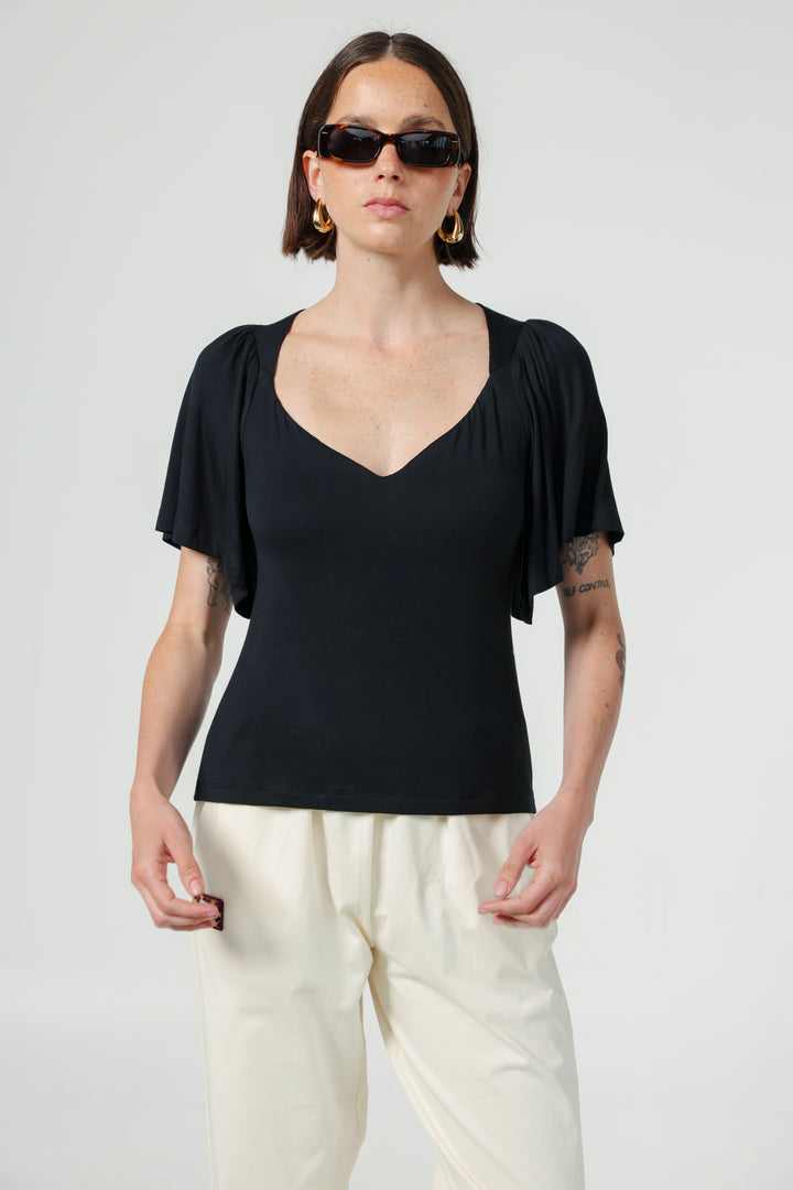 Heart Black T-Shirt