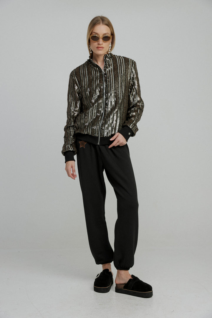 Sequin Black Jacket