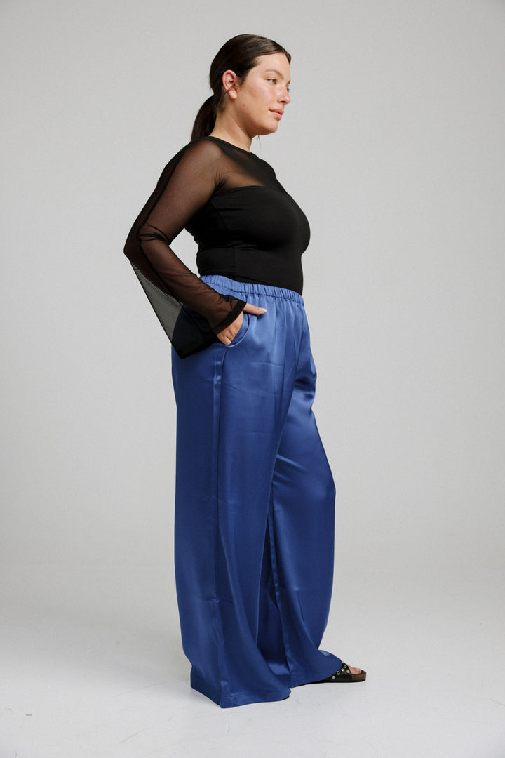 Flow Black Wide Leg Bottoms