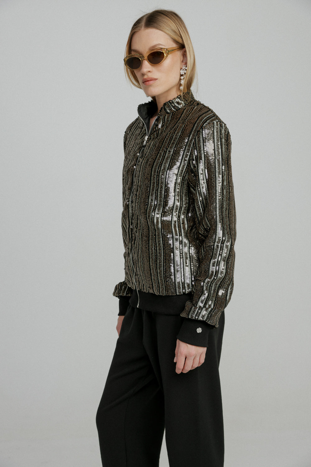 Sequin Black Jacket