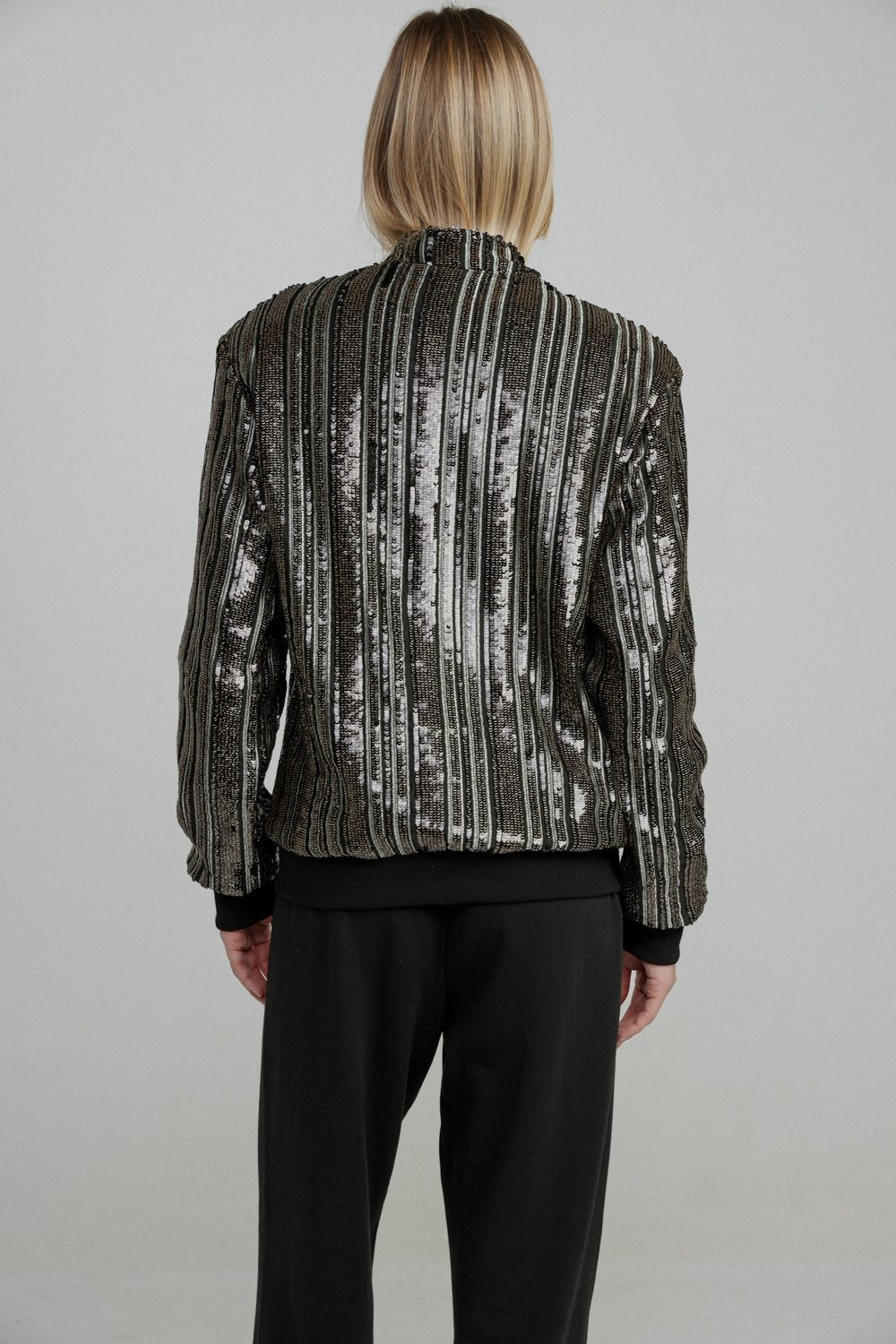 Sequin Black Jacket