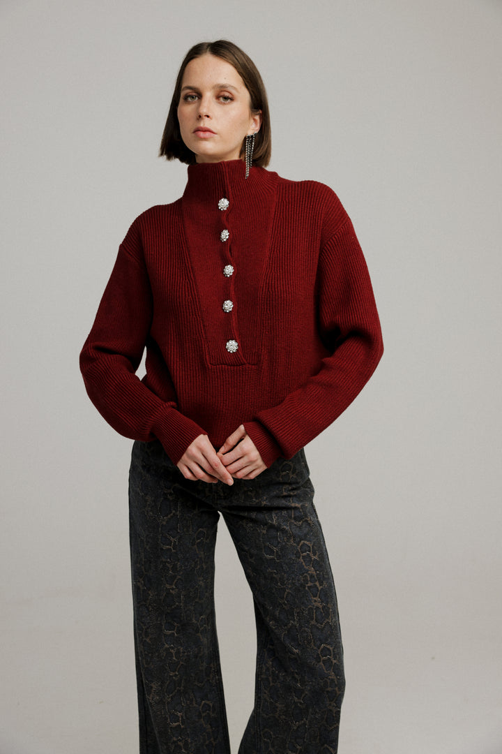 Amazed Burgundy Sweater