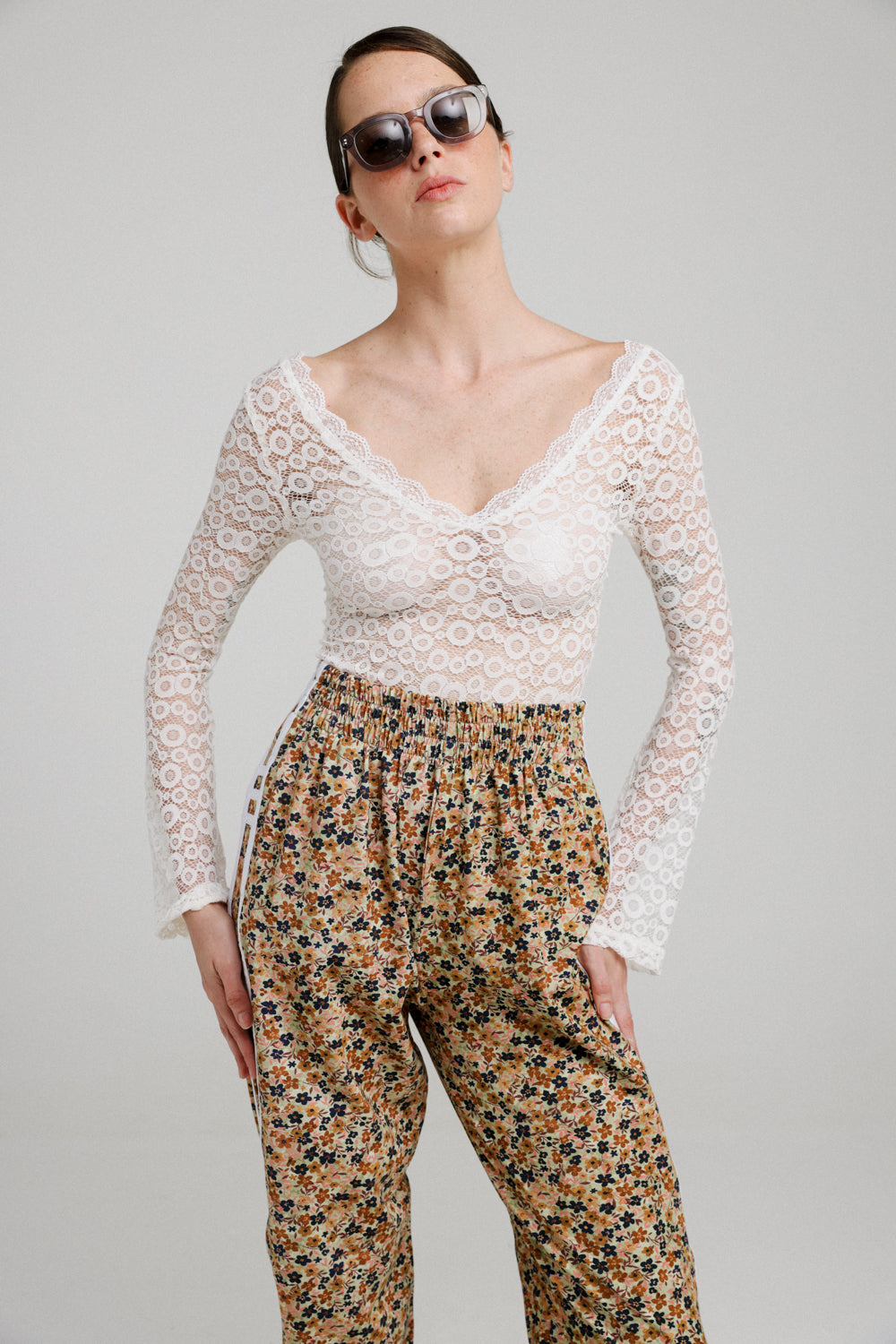 Meadow White Lace Top