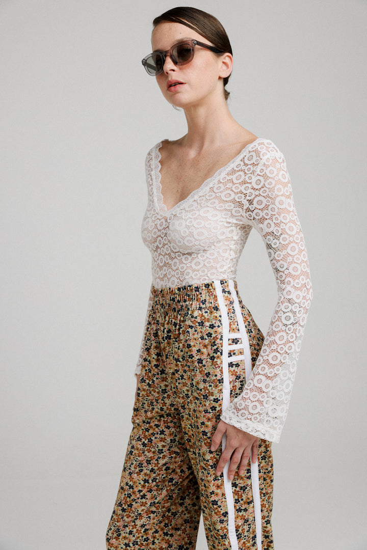 Meadow White Lace Top