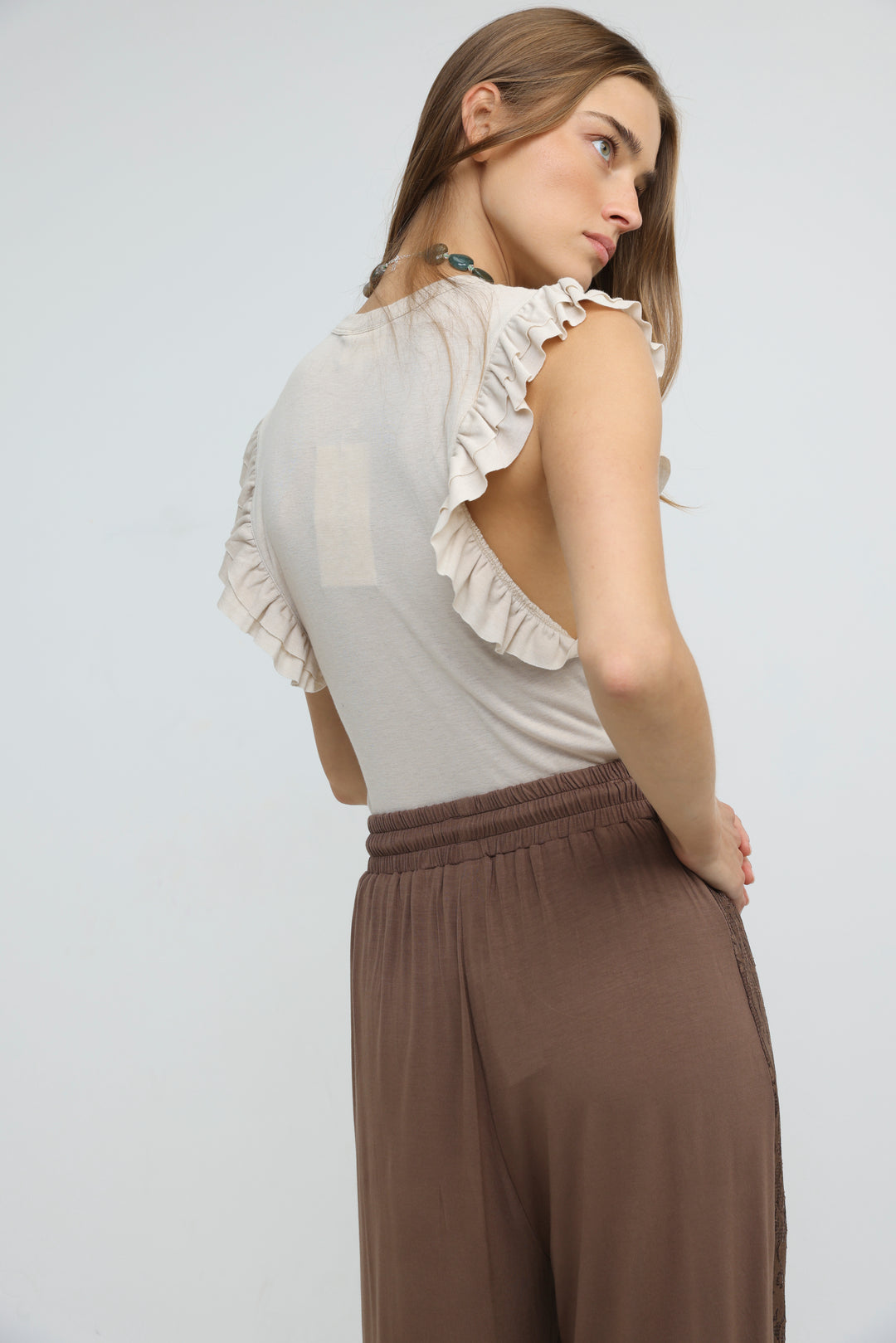 Flora Beige Tank