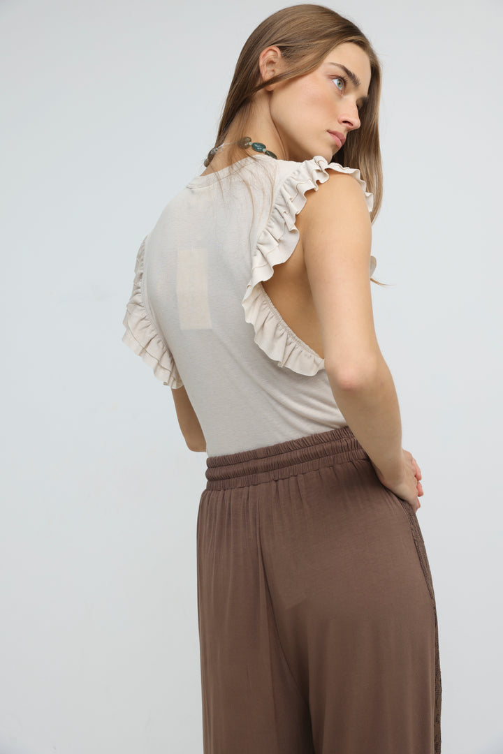 Flora Beige Tank