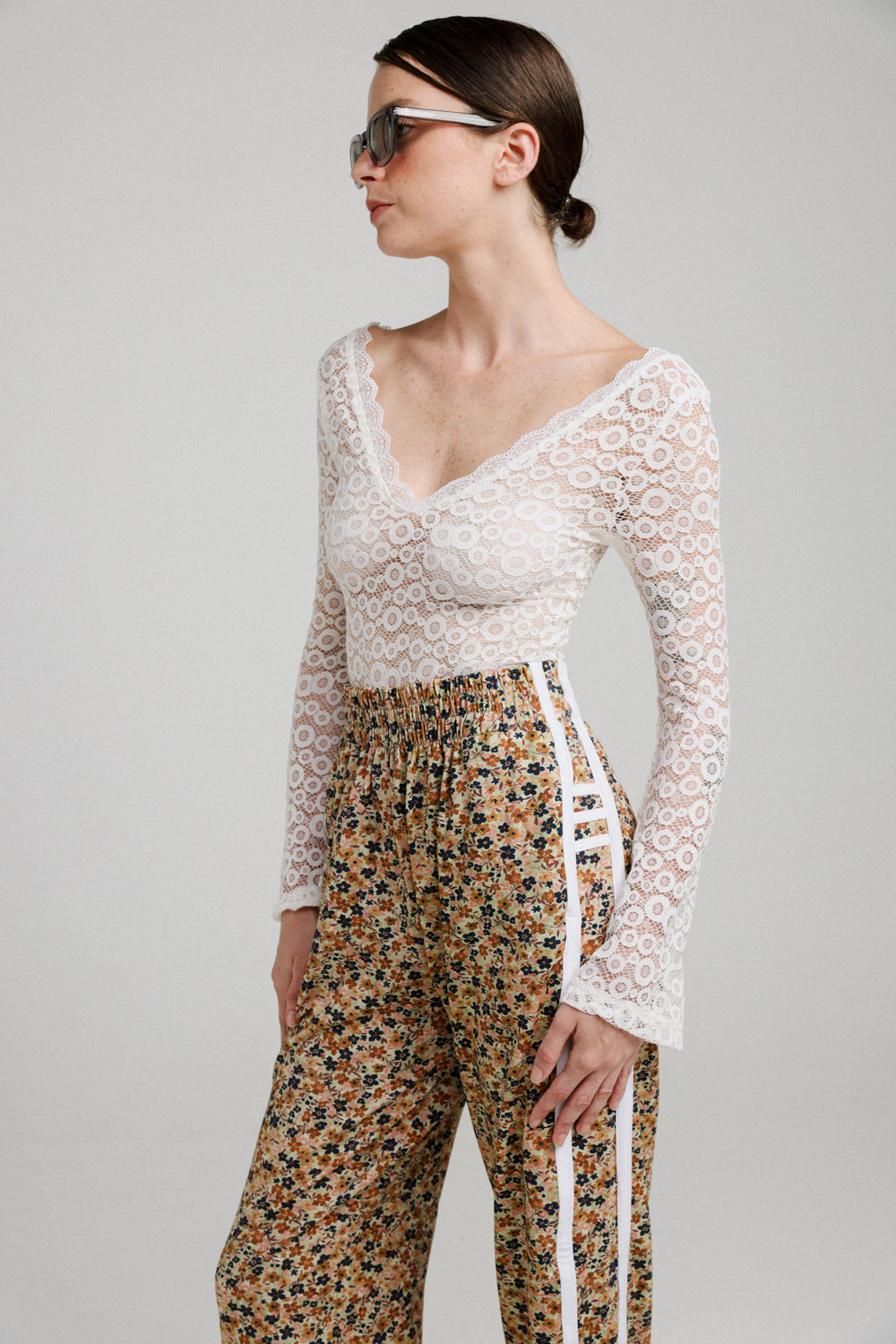 Meadow White Lace Top