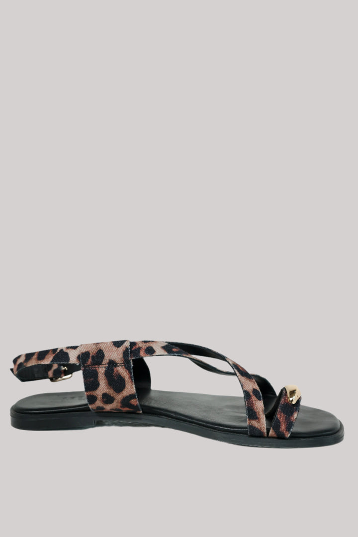 סנדל מנומר רפידה 100% עור DNA No.25 Leopard Sandals
