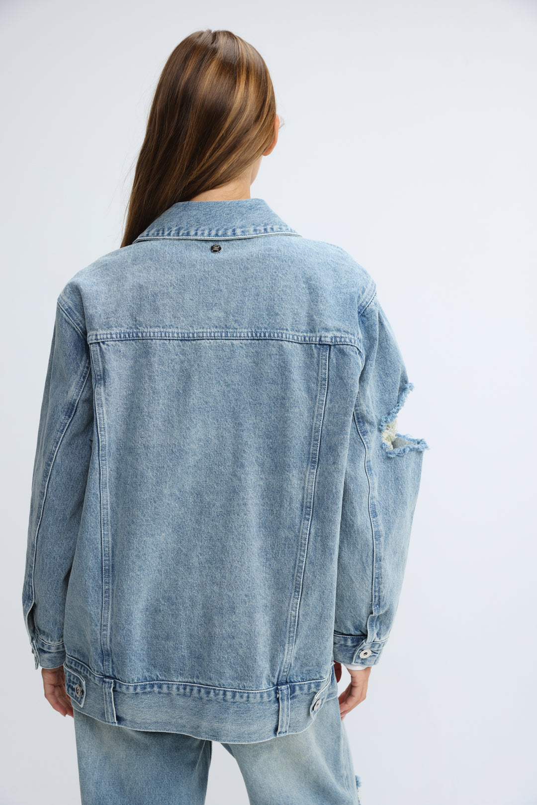 Distressed Blue Denim Jacket