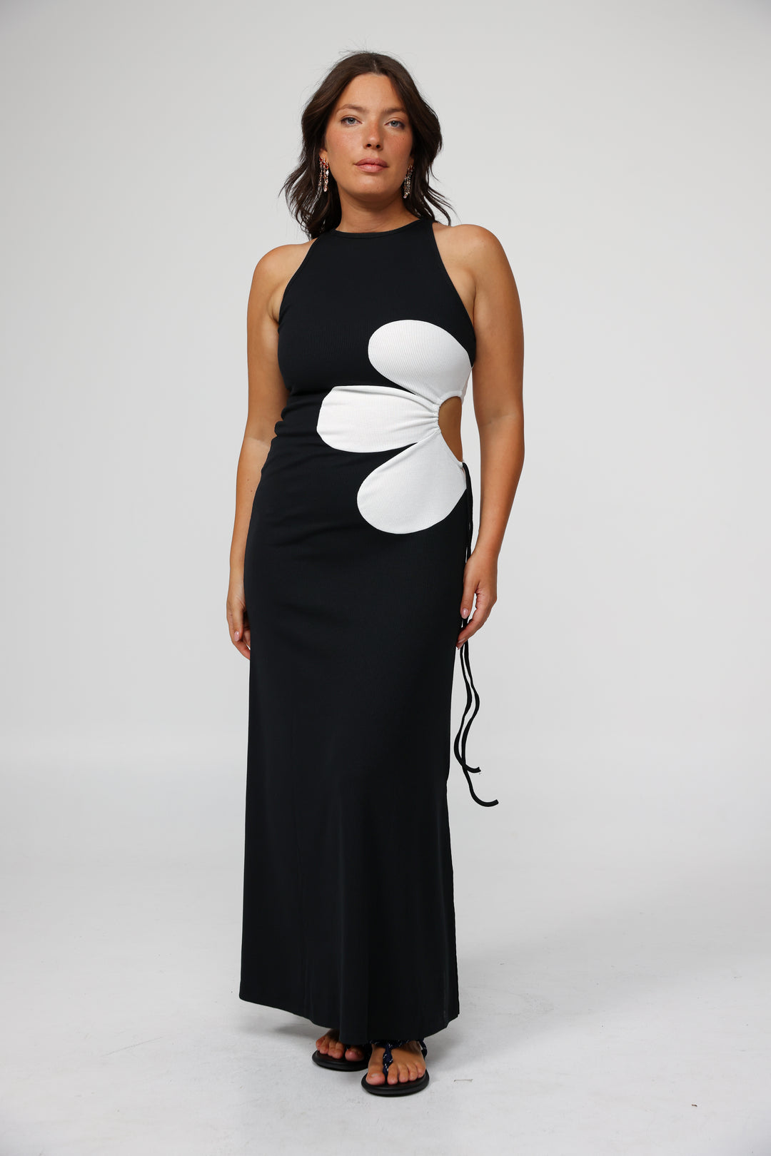 Winding Black Dress