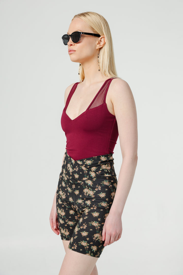 Stay Wine Mesh Tank