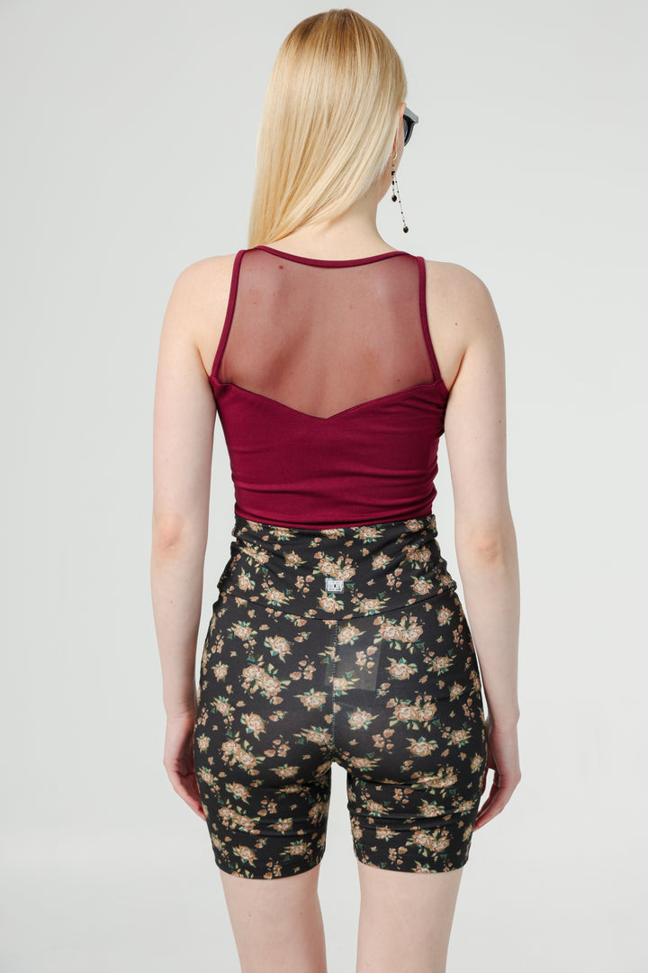 Stay Wine Mesh Tank