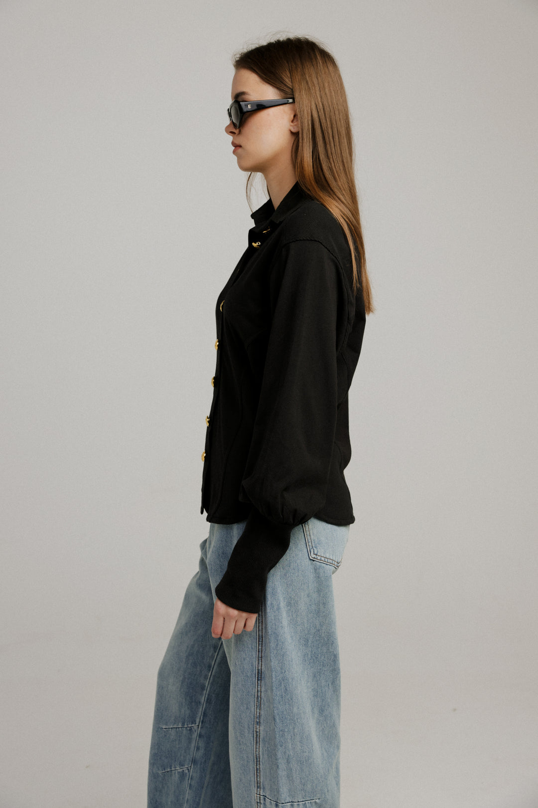 Decision Black Buttoned Shirt