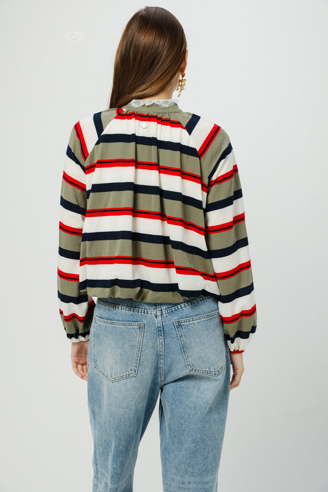 Eyes Red Striped Polo