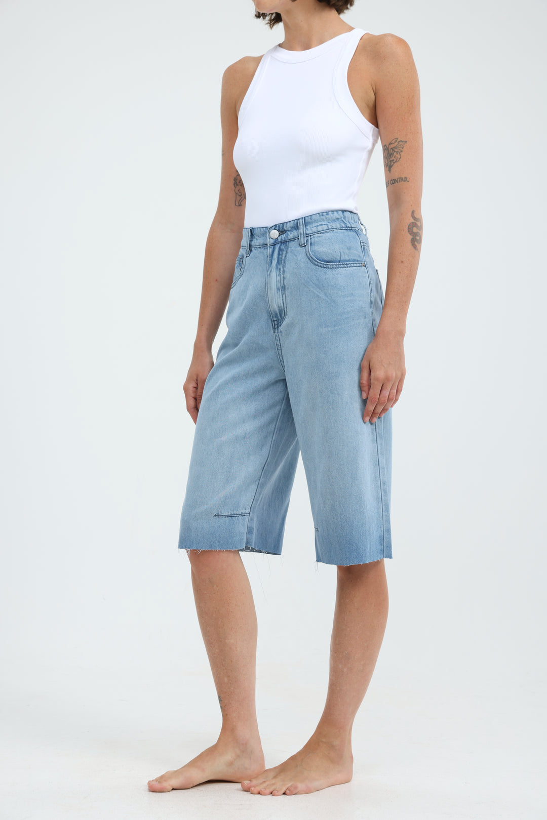Star 714 Light Blue Bermuda Denim