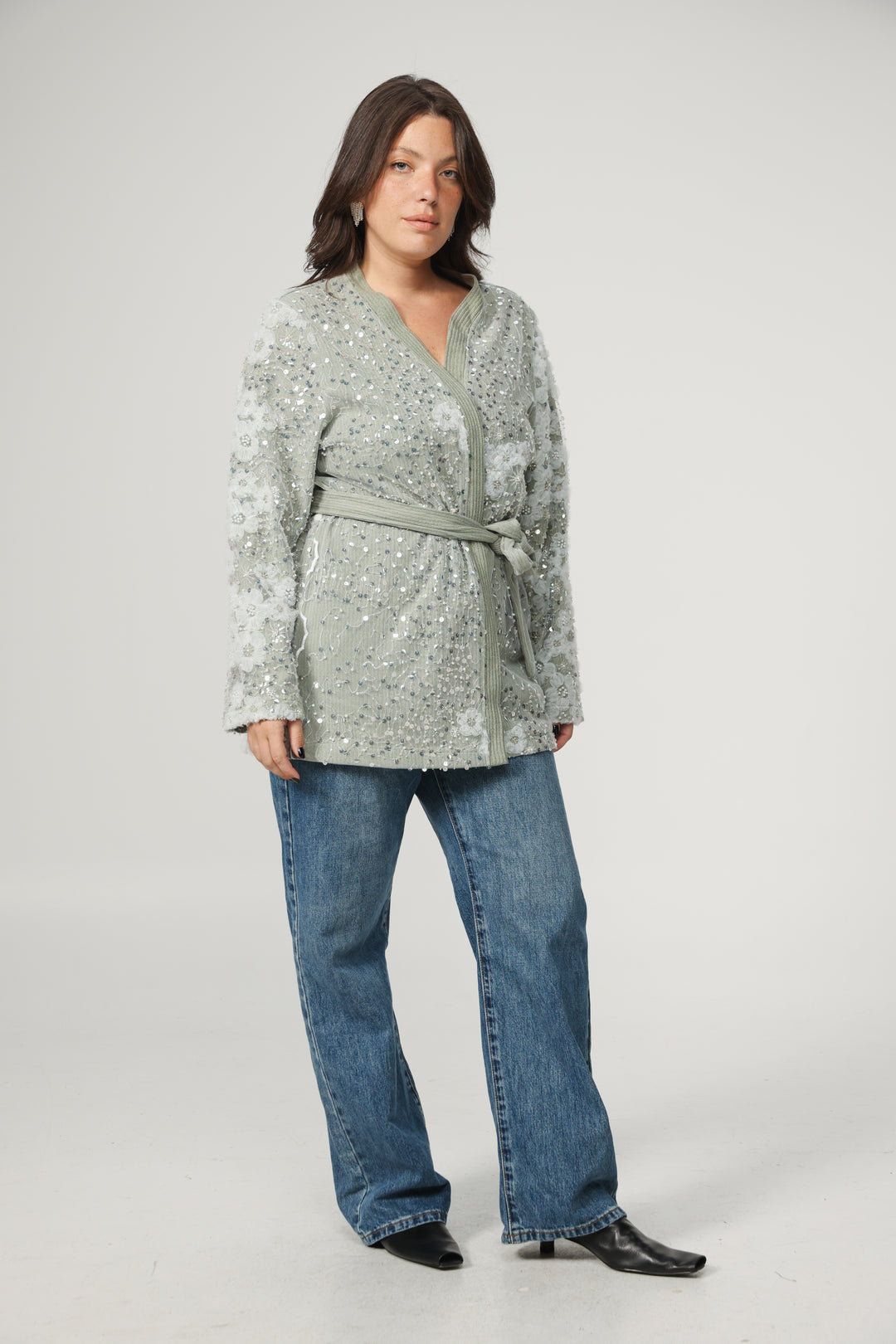Blossom Grey Kimono