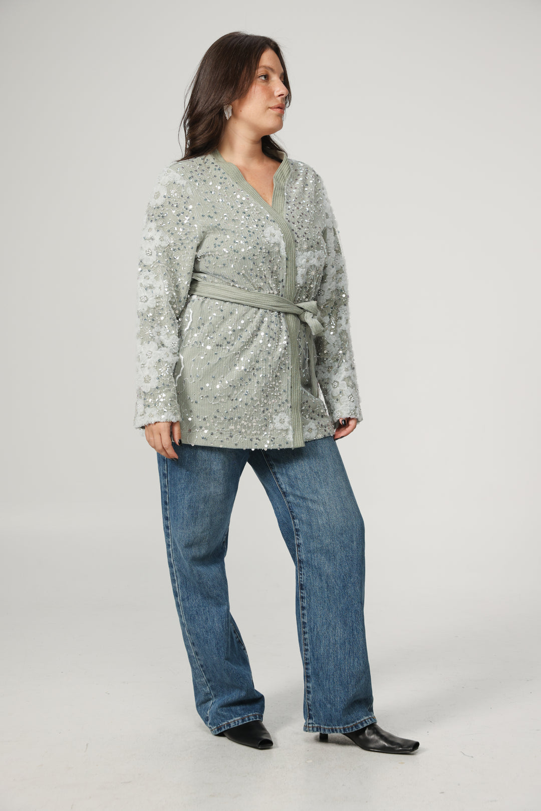 Blossom Grey Kimono