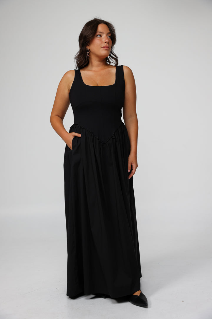 Crown Black Dress