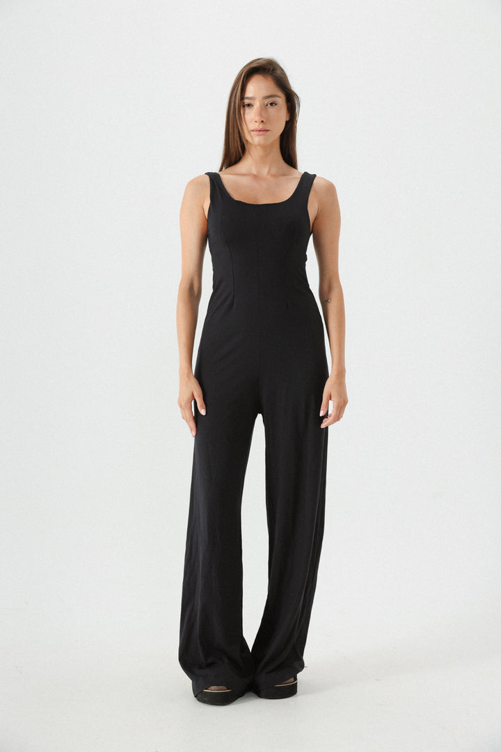 Corset Black Jumpsuit