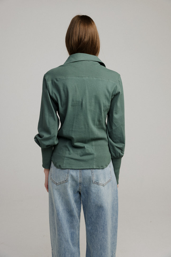 Decision Green Buttoned Shirt