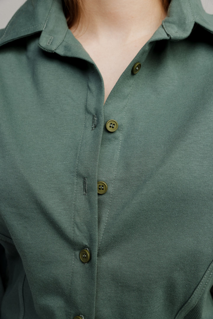 Decision Green Buttoned Shirt