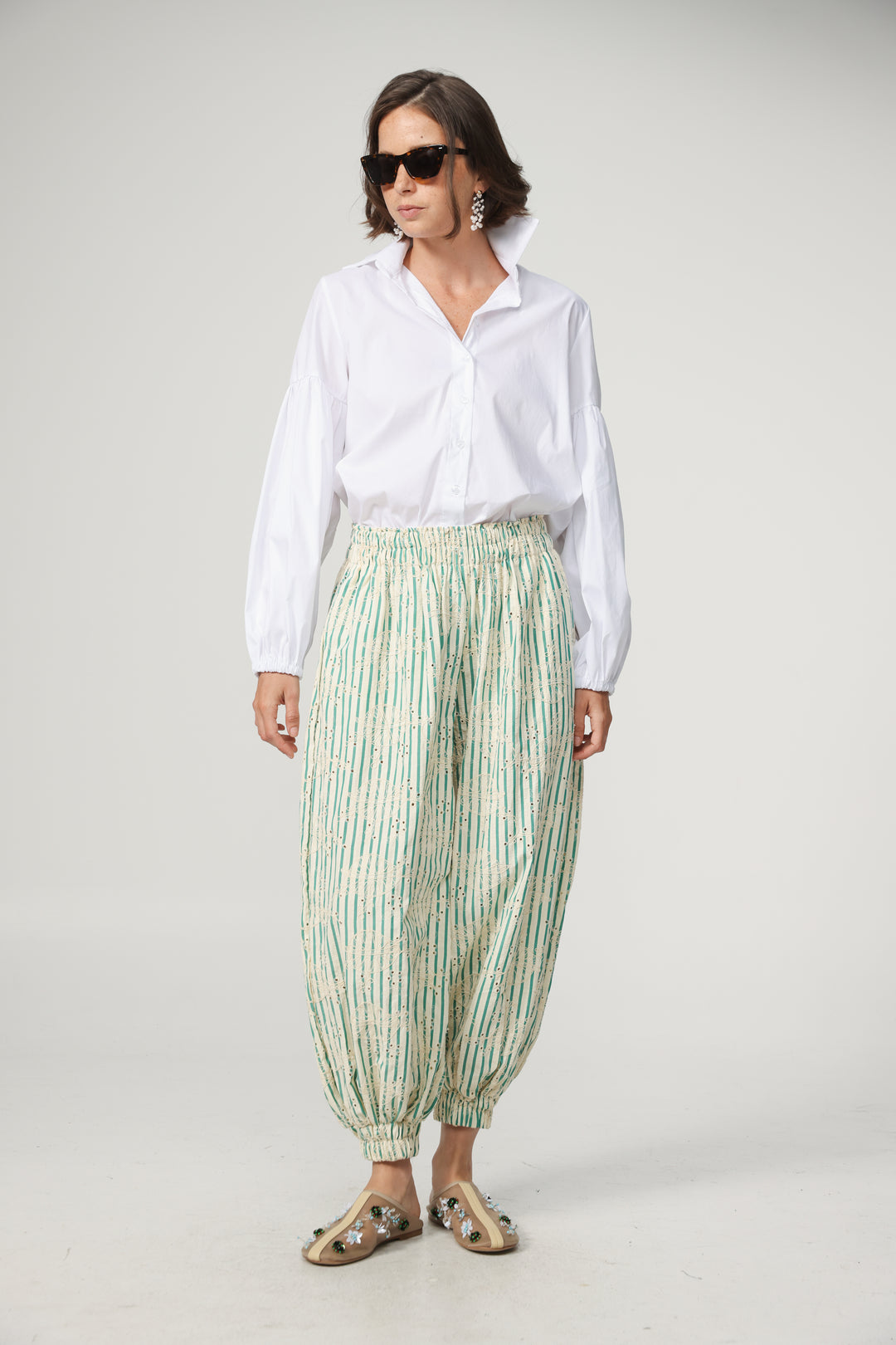 Balloon Green Stripes Bottoms