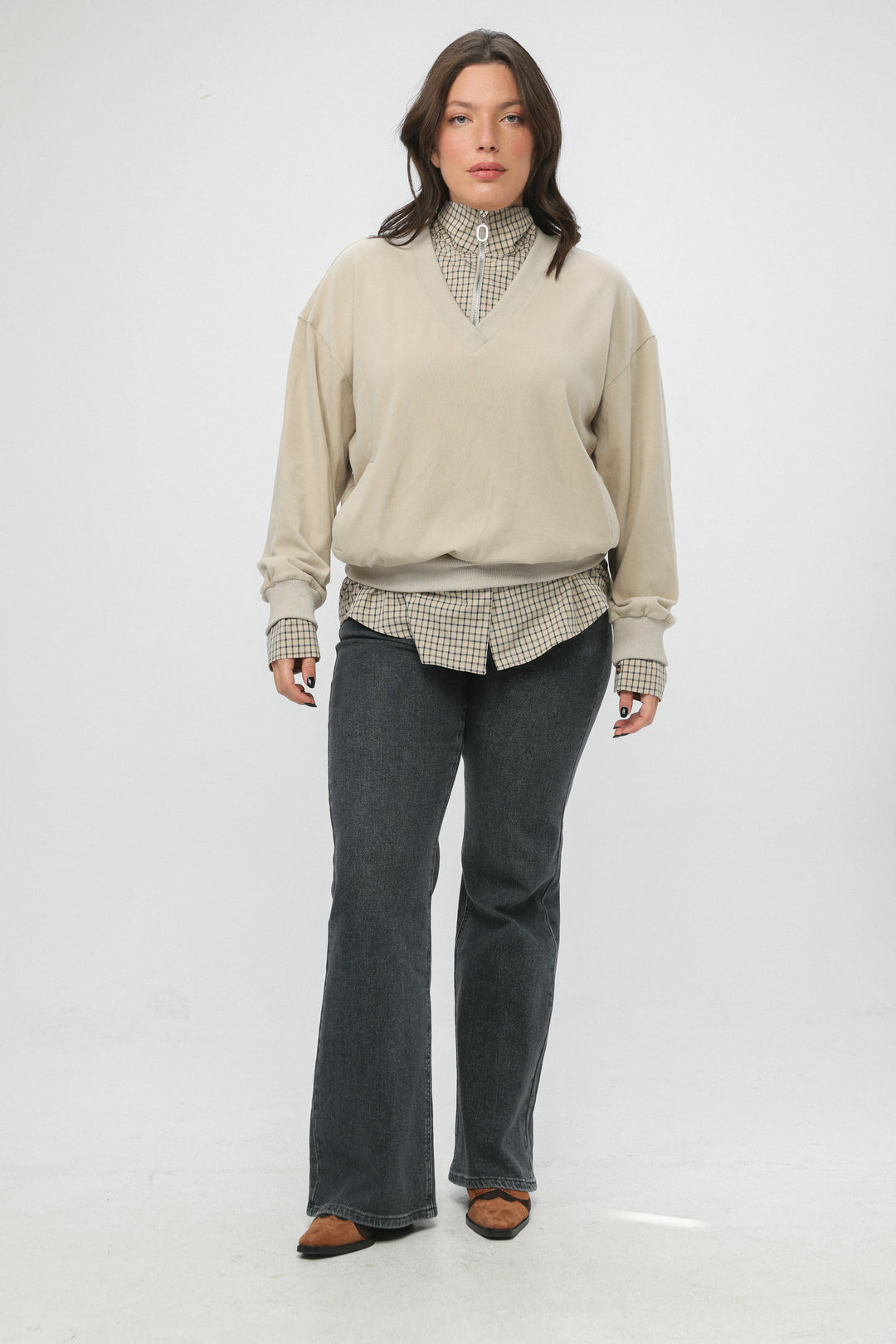 Told Beige Sweater